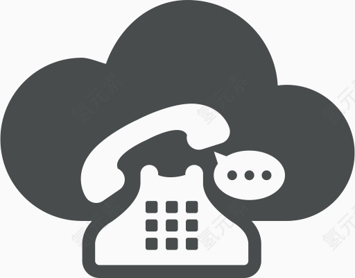 泡沫云云计算通信复古演讲电话云计算
