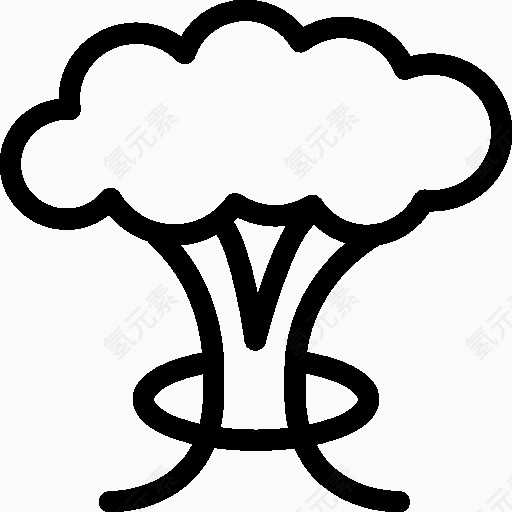 Military Mushroom Cloud Icon