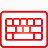 键盘超级单红图标