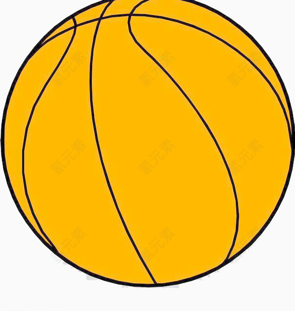黄色篮球