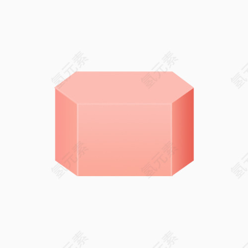 粉色六边形立体台子