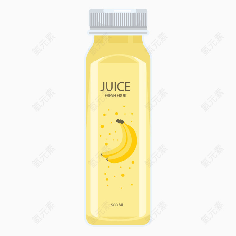 瓶装香蕉汁