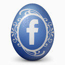 Facebook鸡蛋社会复活节蛋图标