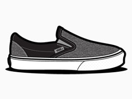 货车卷发灰色鞋van-slip-ons-shoes-icons