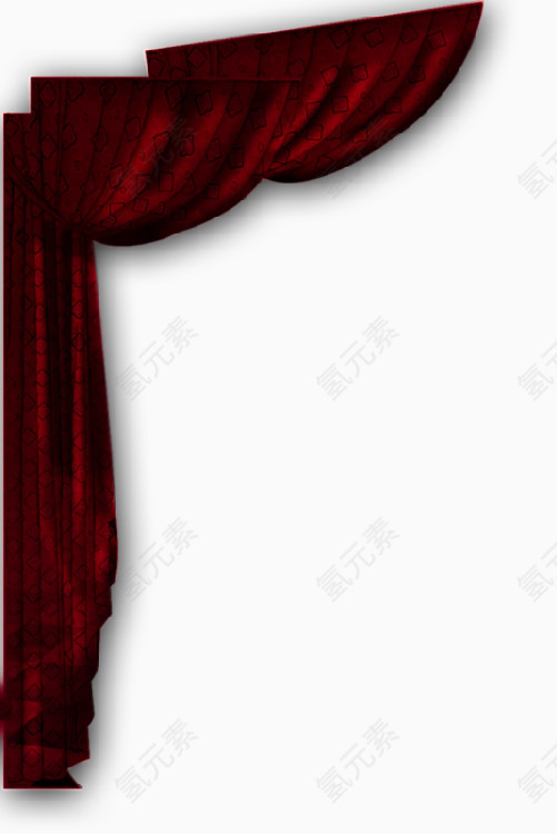 暗红的窗帘