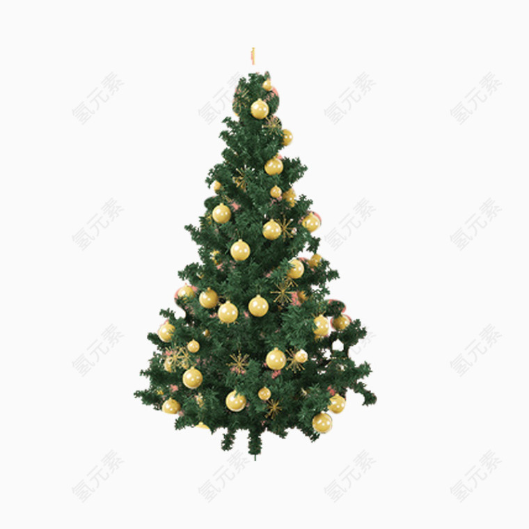 绿色圣诞节日的树
