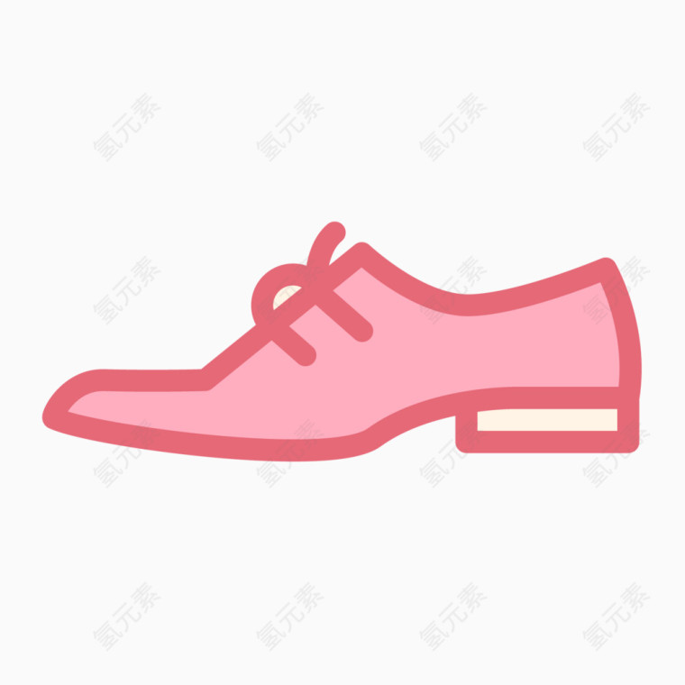粉色清新婚礼相关图标皮鞋