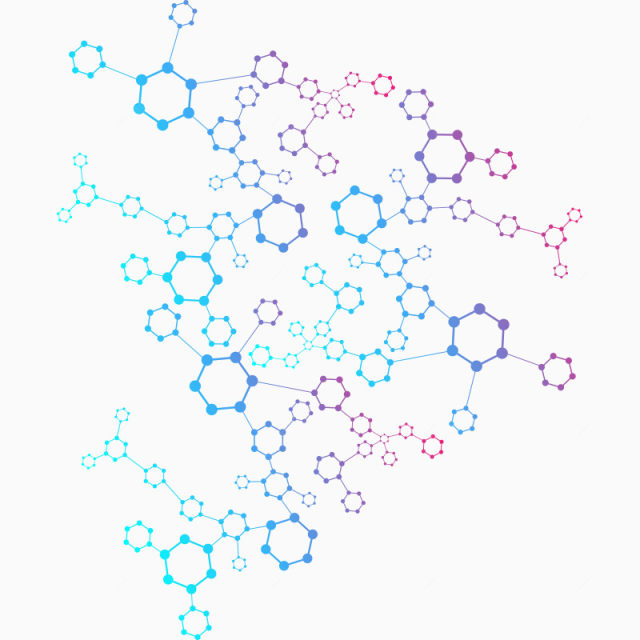 彩色分子结构背景下载