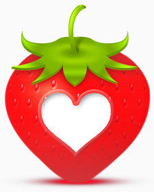 最喜欢的草莓strawberry-social-media-icon-set