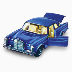 梅塞德斯出现与开放引导1960年s-matchbox-cars-icons