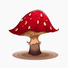 卡通精美蘑菇素材