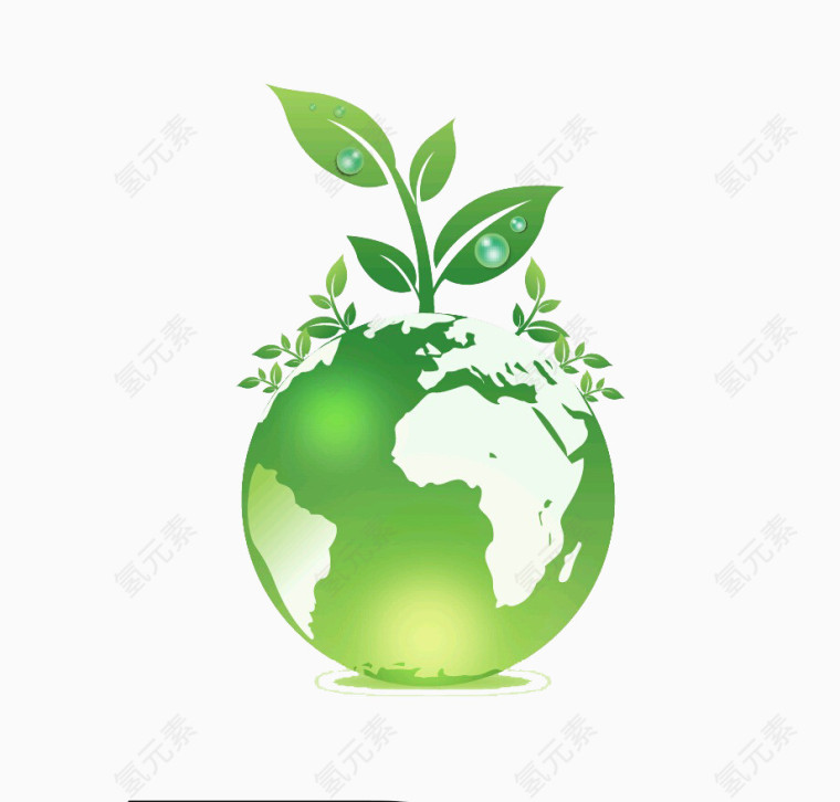绿色植物与地球