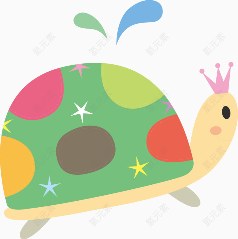 可爱绿色乌龟