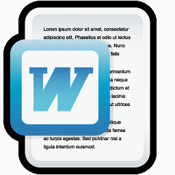 Microsoft Word文档图标