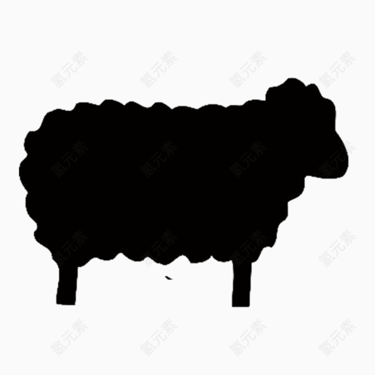 黑色棉羊