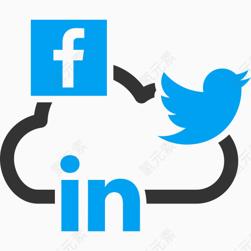 脸谱网组LinkedIn会议移动社交网络推特云计算-自由