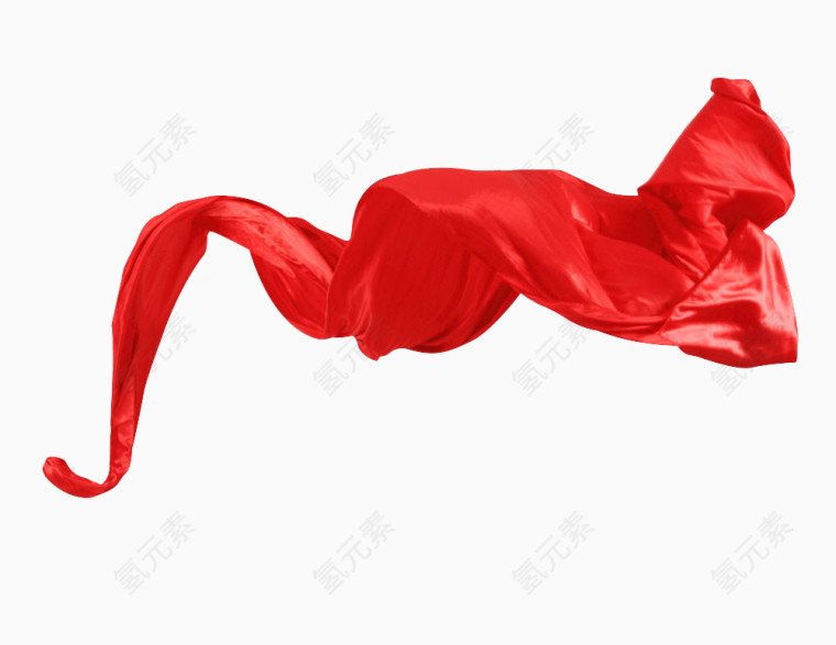 红色飘巾