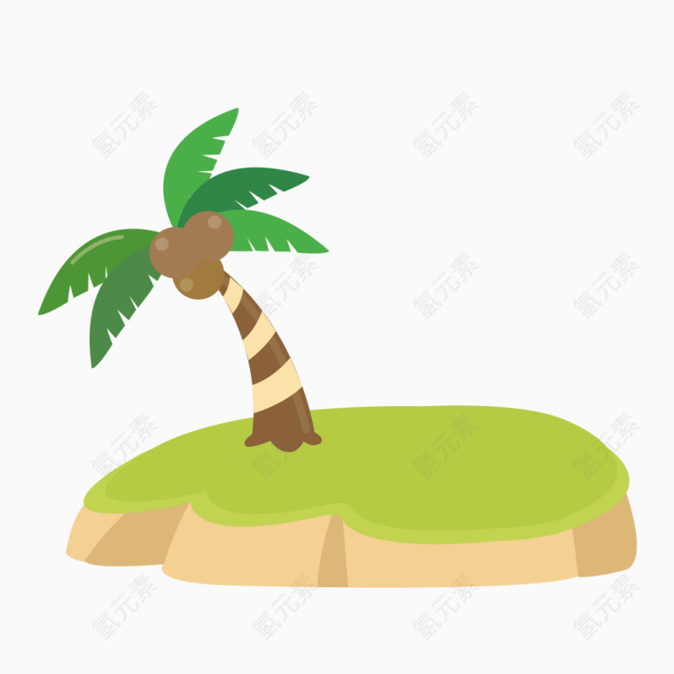 椰子树海岛