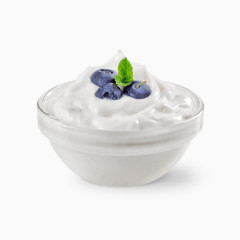 一碗蓝莓酸奶装饰元素