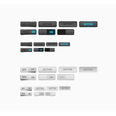 APP按钮合集PSD源文件