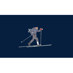 单人滑雪