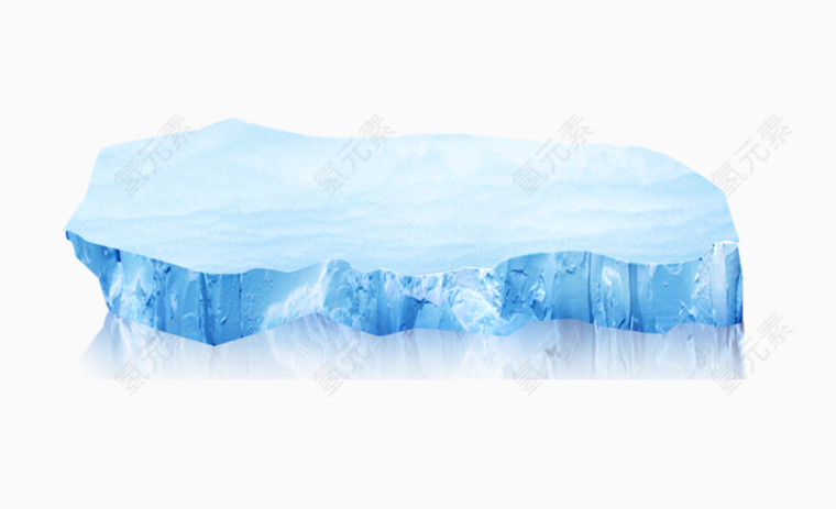 冰块水效果元素