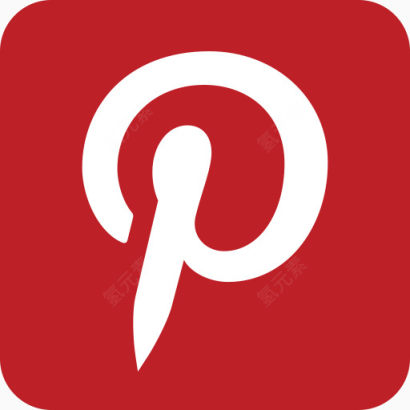 标志媒体网络Pinterest分享社会广场社会和放大器；消息界面-颜色形状-自由下载