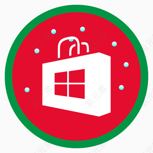 窗户商店christmas-social-networking-icons