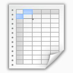 办公室电子表格mimetypes-oxygen-style-icons