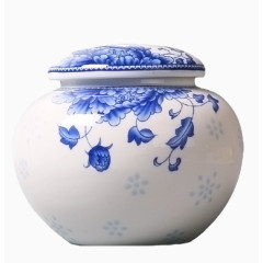 茶叶罐陶瓷青花瓷