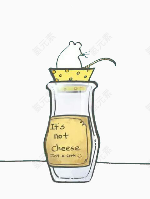 玻璃瓶上的老鼠图片素材