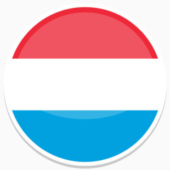 卢森堡Flat-Round-World-Flag-icons