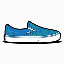 Vans Glitter Blue Icon