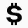 货币标志美元Simple-Black-iPhoneMini-icons