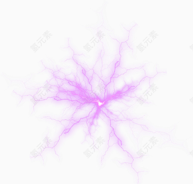 紫色闪电