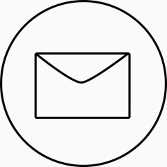 聊天评论通信电子邮件信封信邮件消息发送演讲谈圆黑图标