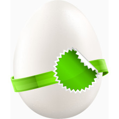 绿色折角贴纸鸡蛋