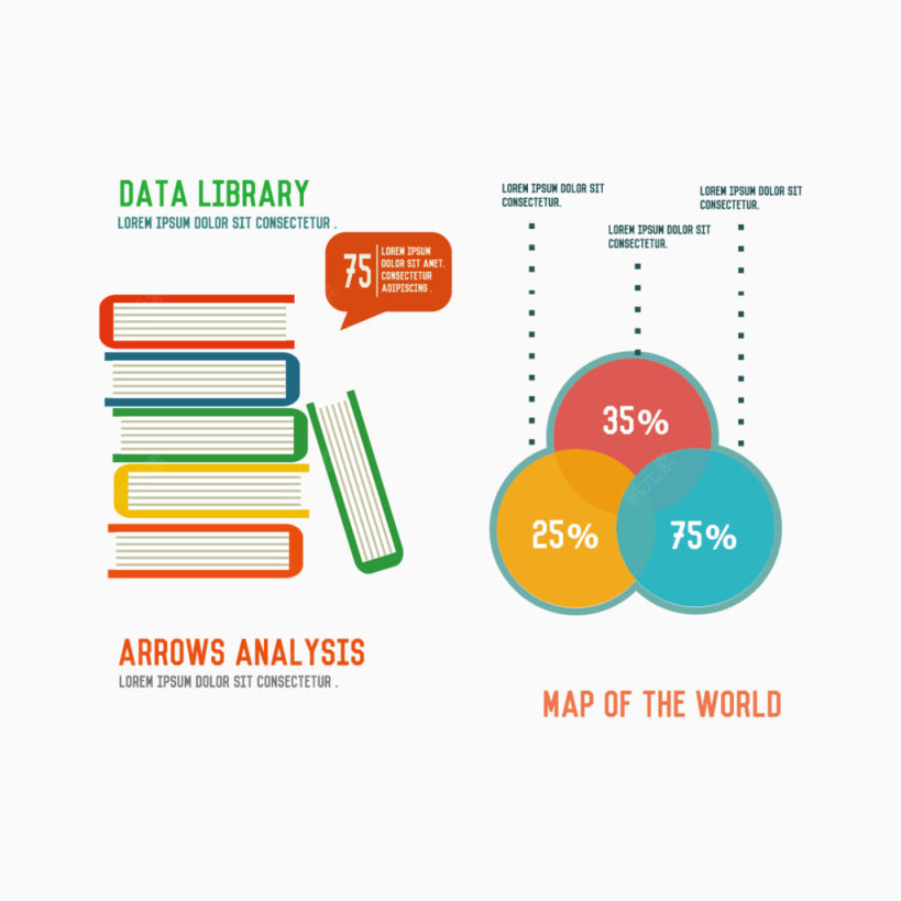 矢量书和数据分析图下载