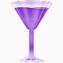 酒杯紫色冷玻璃