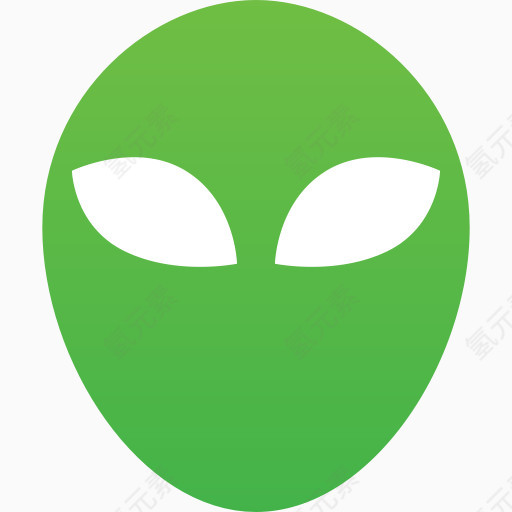 外星人异形头好极了绿色面具科幻不明飞行物未知windev联系人-免费