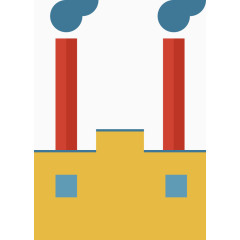 矢量PPT设计创意工业烟囱图标