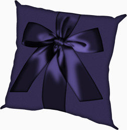 深紫色高贵抱枕