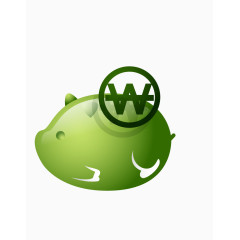 绿色小猪储钱罐