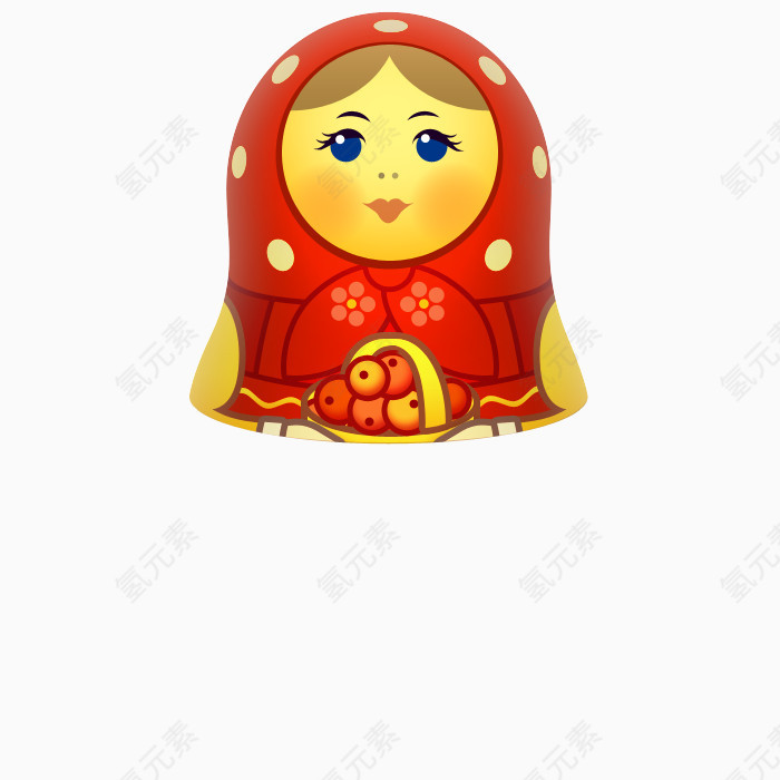 红色的俄式套娃了Matreshka-icons