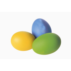 三个彩色的鸡蛋