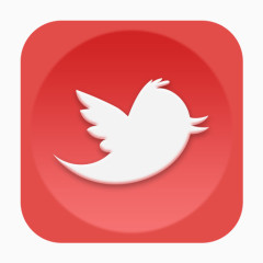 推特red-social-media-icons