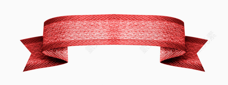 红色的透明丝带