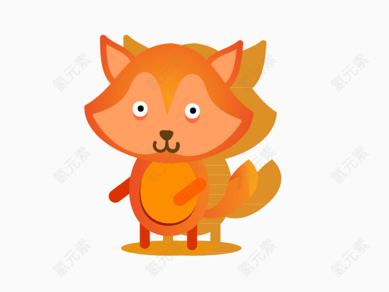 狐狸卡通矢量素材