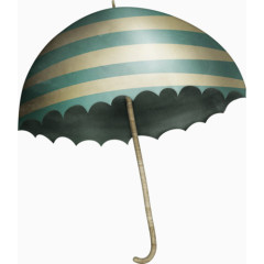 卡通条纹雨伞