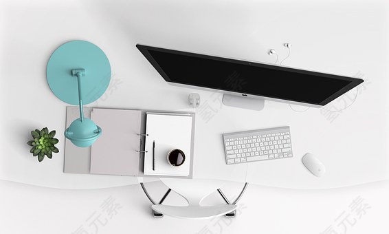 办公桌,计算机,现代,键盘,屏幕,小样,免費的照片,免费图片